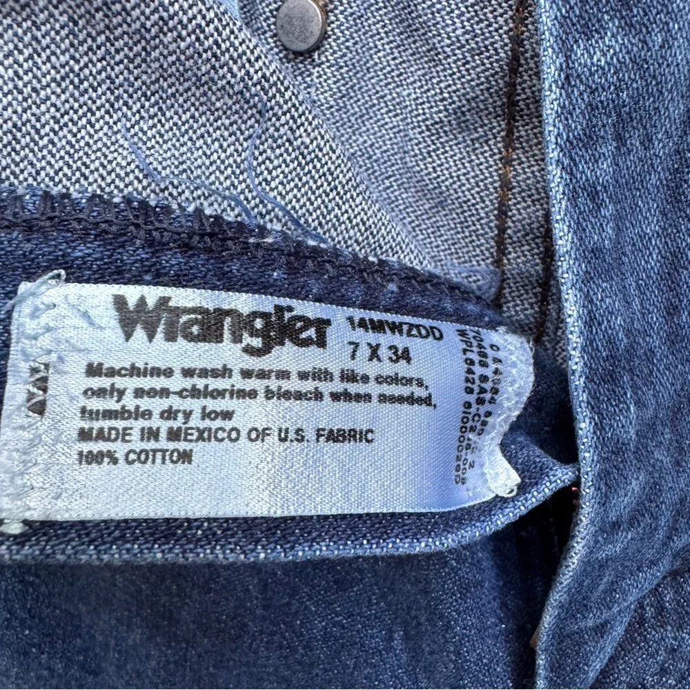 Vintage Women's High-Rise Denim Jeans - Size 7 x 34 Style 14MWZDD - Picture 11 of 15